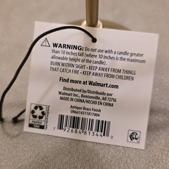 Sterling & Noble Taper Candleholder With Bow Tabletop Fall Home Decor - Picture 8 of 12